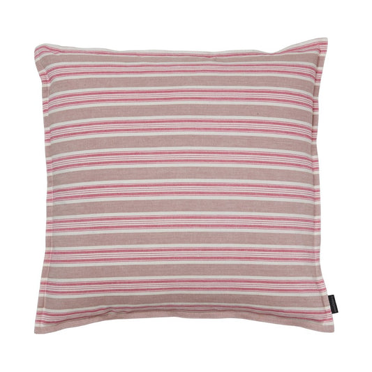 Bredstribet pude i rosa nuancer 60 x 60 cm