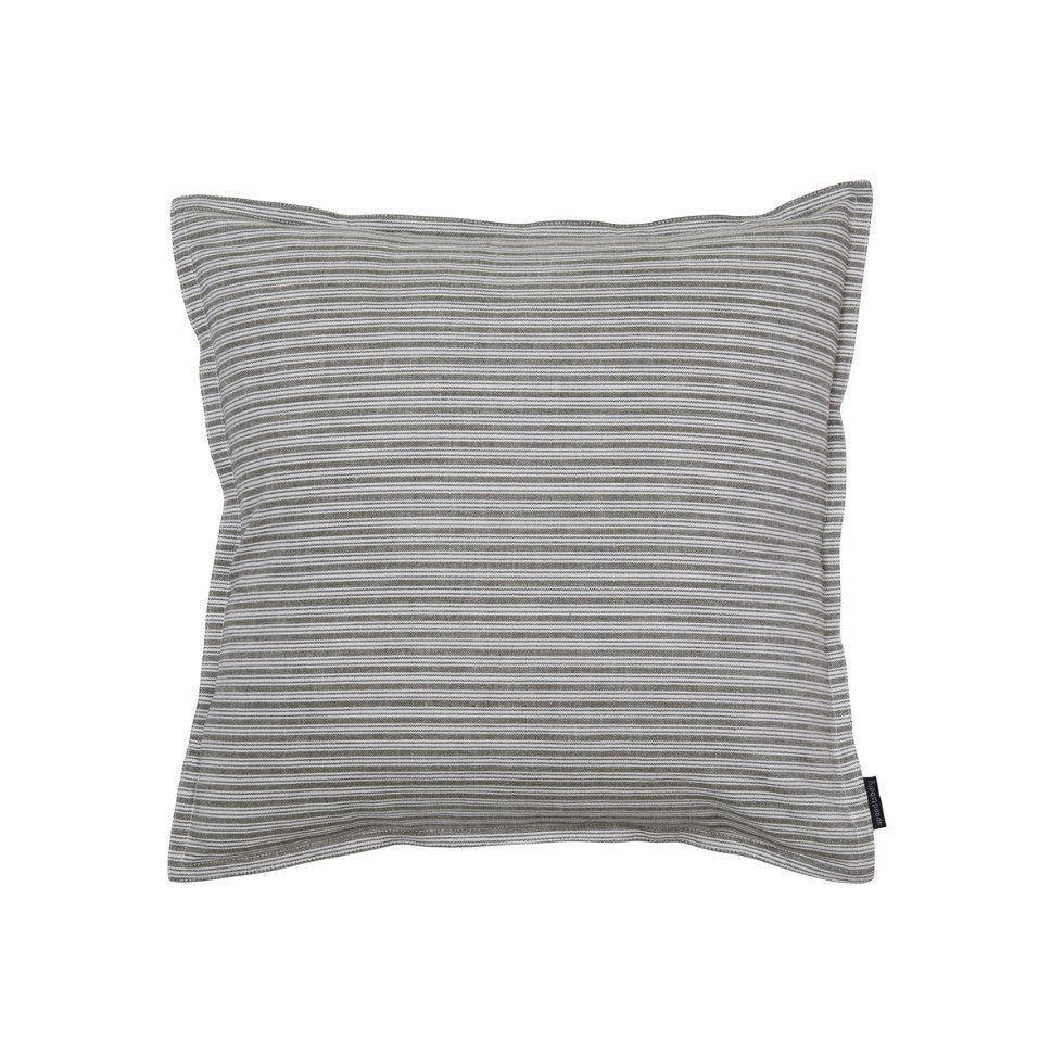 Speedtsberg - Smalstribet pudebetræk i grøn 50 x 50 cm