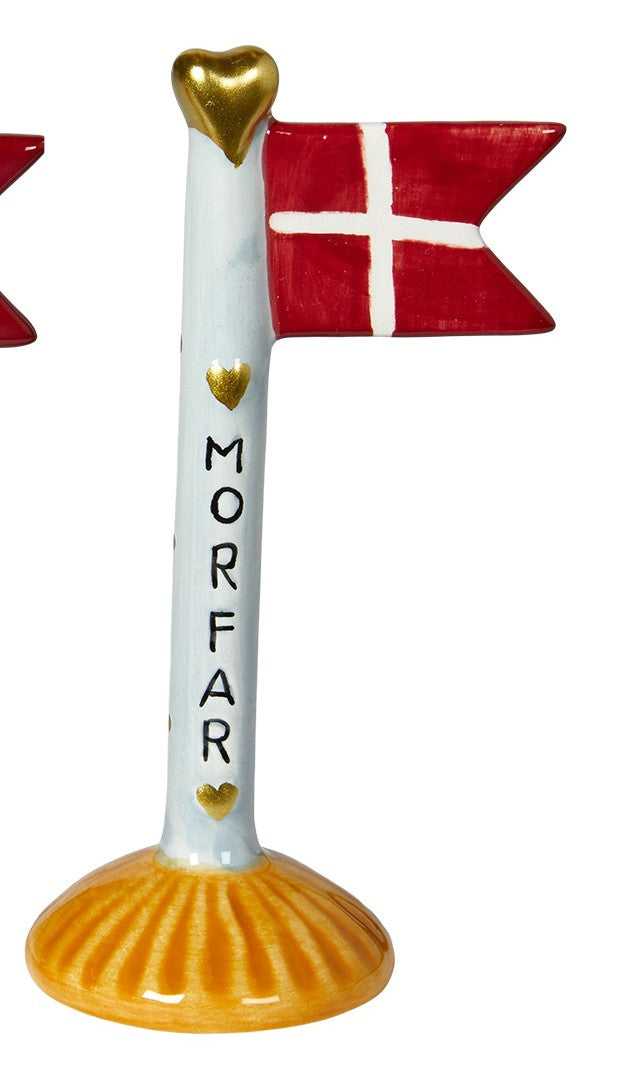 Speedtsberg - Keramik flag MORFAR 8 x 5 x 14 cm