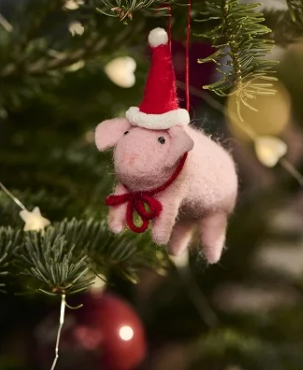 Ib Laursen - Filtet gris til ophæng L 9 x H 7 cm