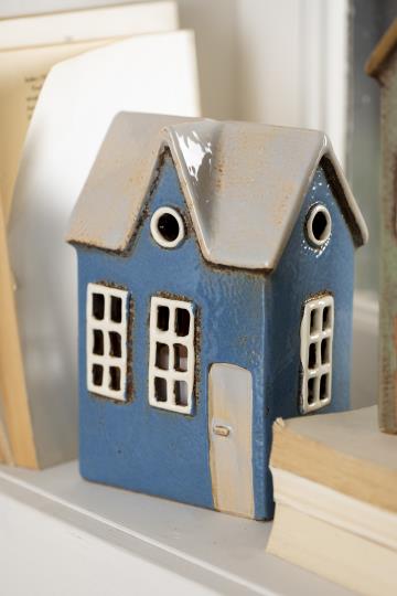 Ib Laursen - Hus til fyrfadslys Nyhavn med 1 kvist og rundt vindue