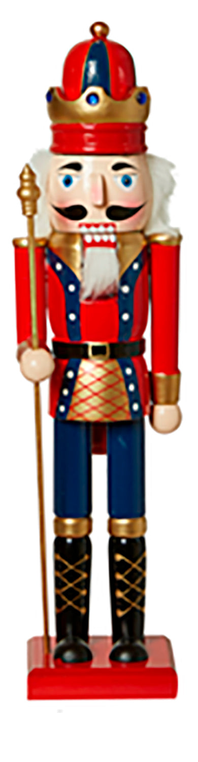 Nøddeknækker - 120 cm soldat med scepter