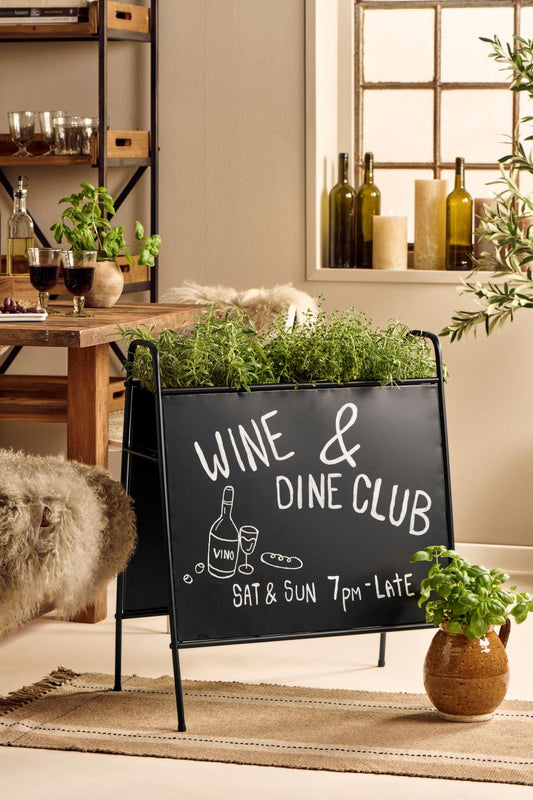 Ib Laursen - A-stativ med 2 tavler og blomsterhylde