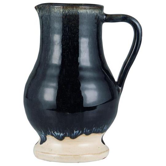 Ib Laursen - Vase med hank rustik blå Avignon H 24,5 cm