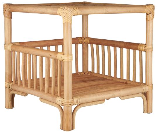 ib Laursen Sidebord/natbord m/hylde rattan