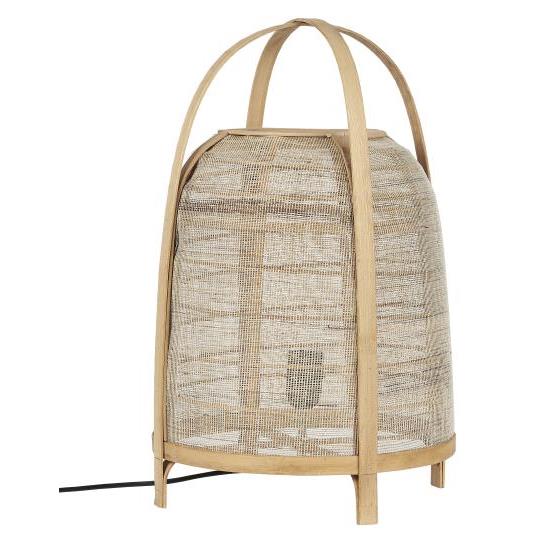 Ib Laursen - Gulvlampe af hessian og træ
