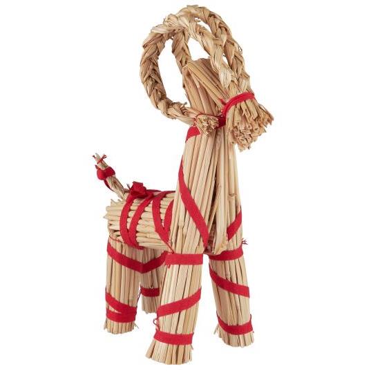 Ib Laursen - Julebuk med rødt bånd My Nostalgic Christmas H 30 cm