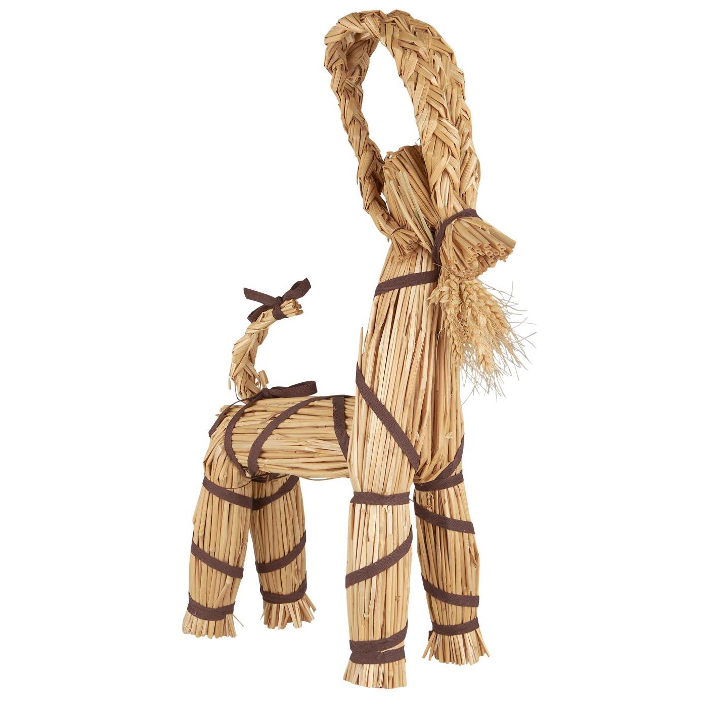 Ib Laursen - Julebuk med brunt bånd My Nostalgic Christmas H 59 cm