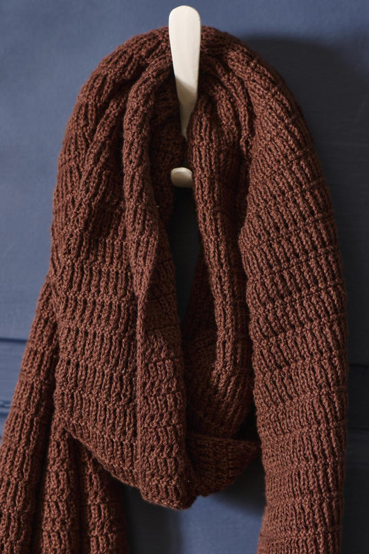 Ib Laursen - Tørklæde BRUN strikket