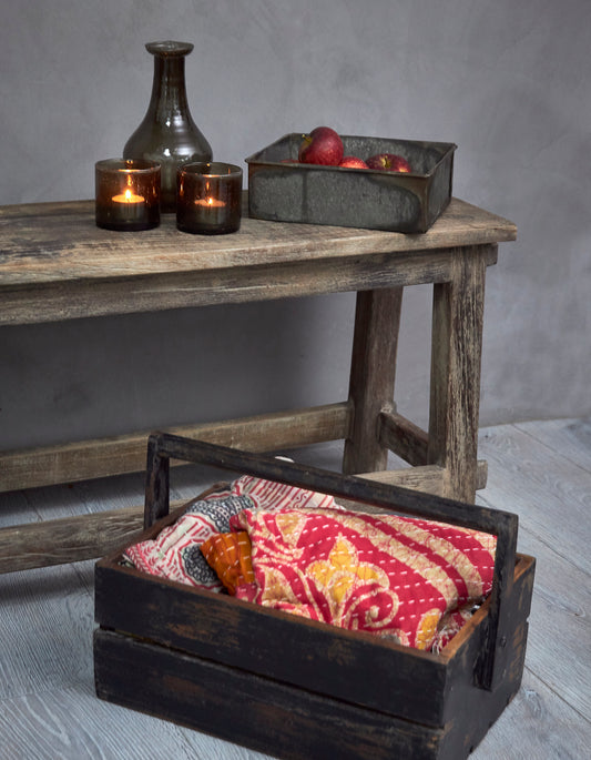 Trækasse med hank på langs L 40 x B 26 x H 16,5 cm