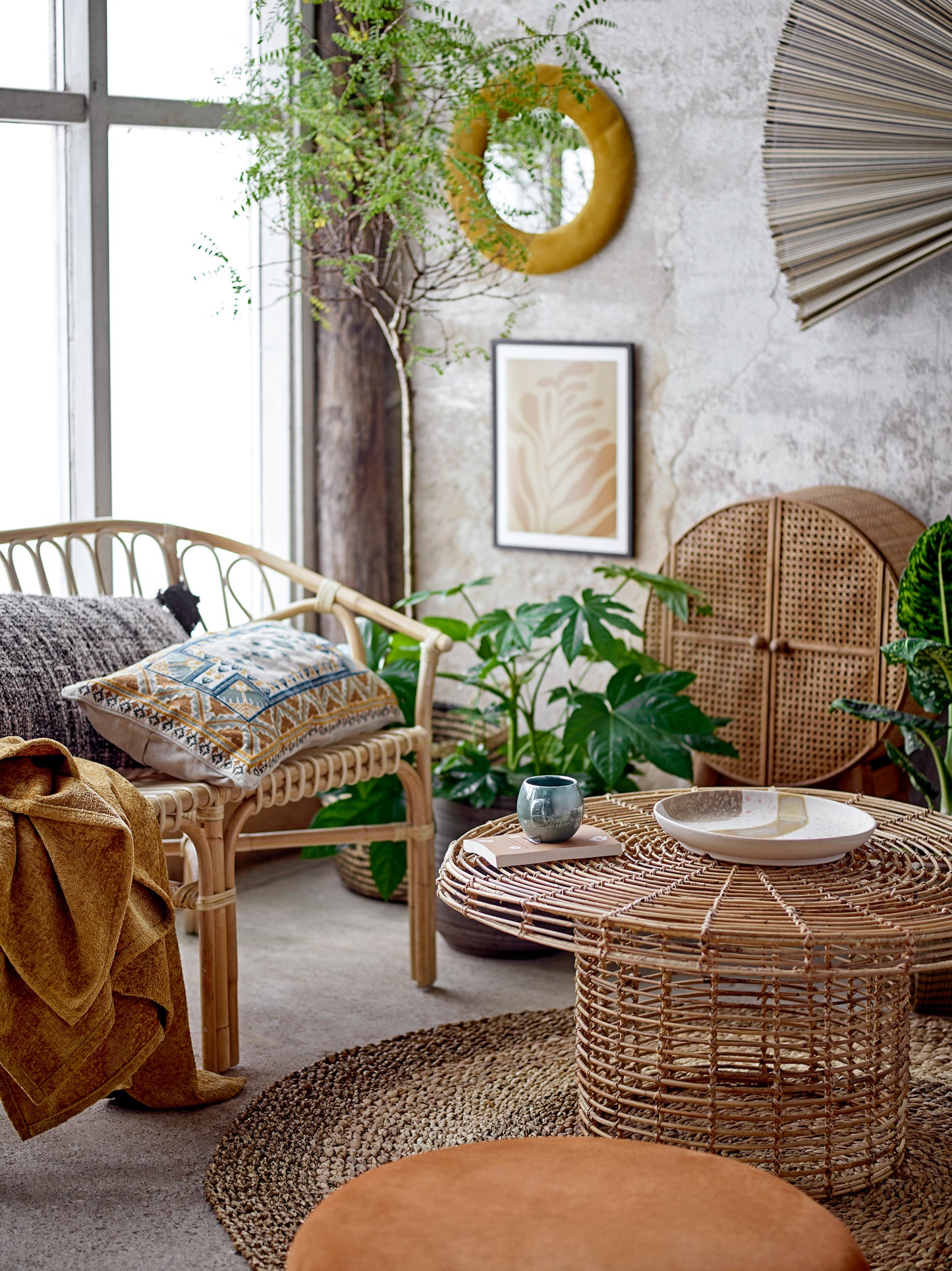 Bloominville - Otto skab af rattan og gran