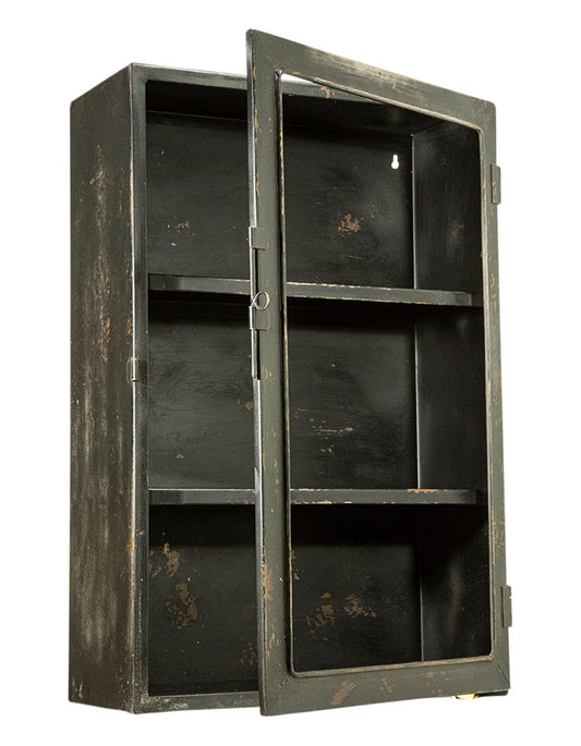 Rustikt vitrineskab/jernskab B 41 x D 18 x H 61 cm