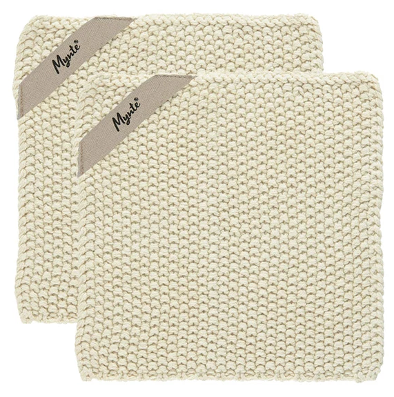 Grydelapper Mynte Latte 22 x 22 cm 2 stk.