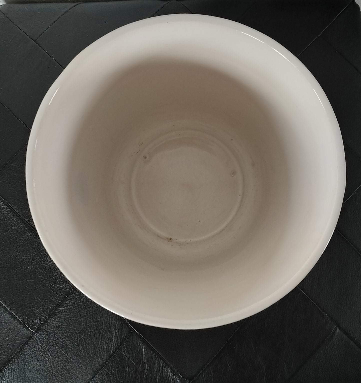 Secondhand - Hvid West Germany potteskjuler Ø 22,5 x H 19,5 cm