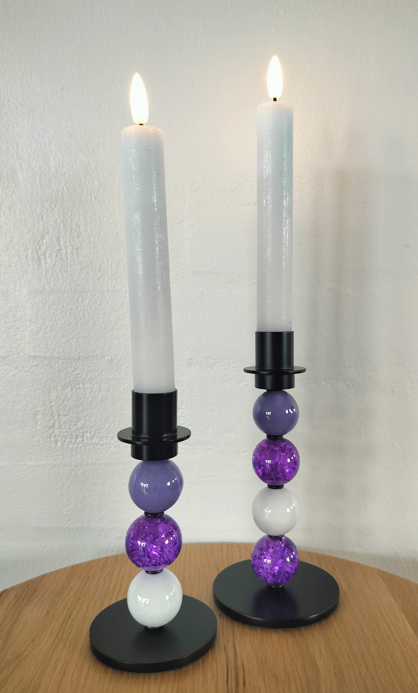 MY-Candle - Lysestage sæt i sort, model 9140