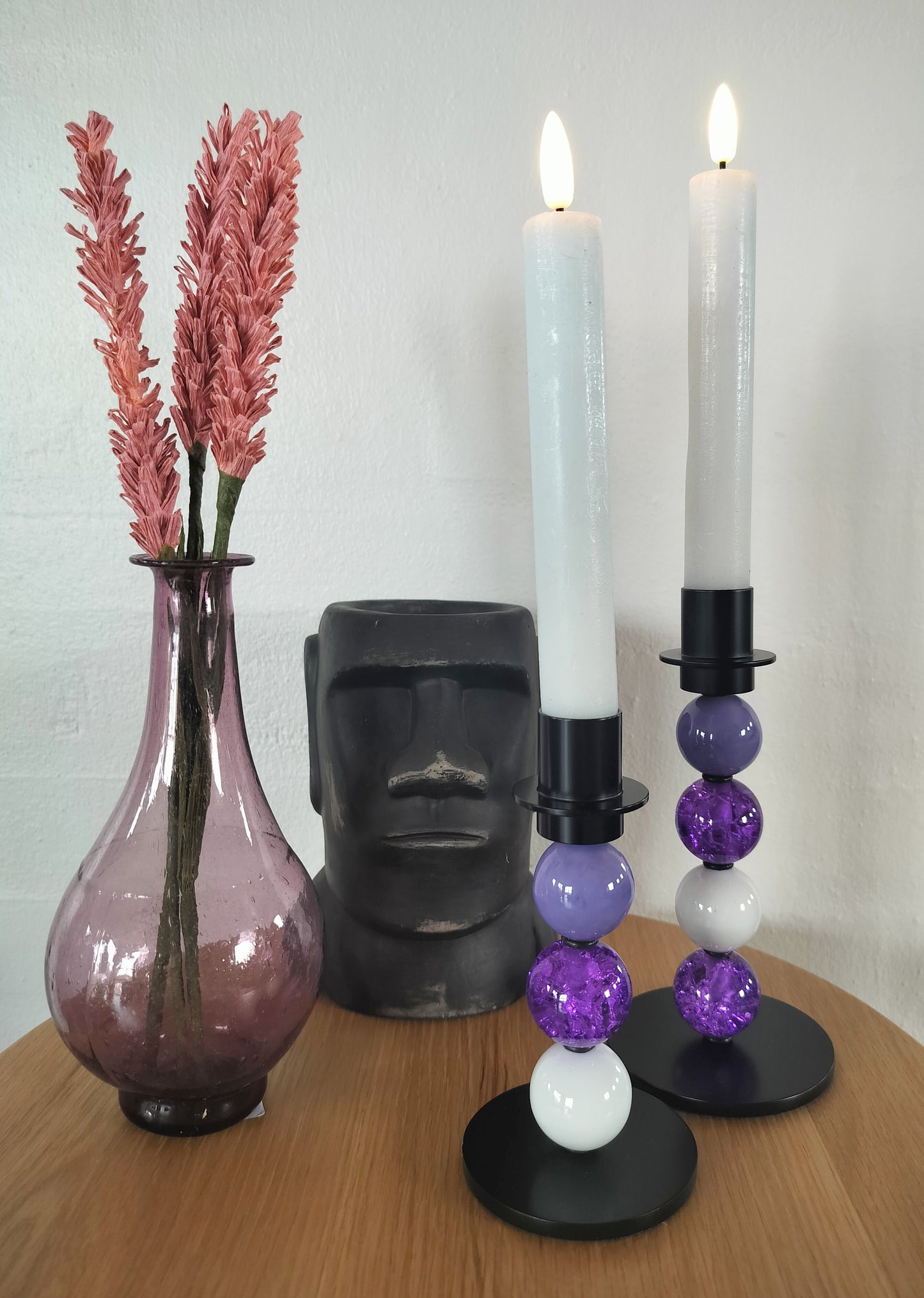 MY-Candle - Lysestage sæt i sort, model 9140