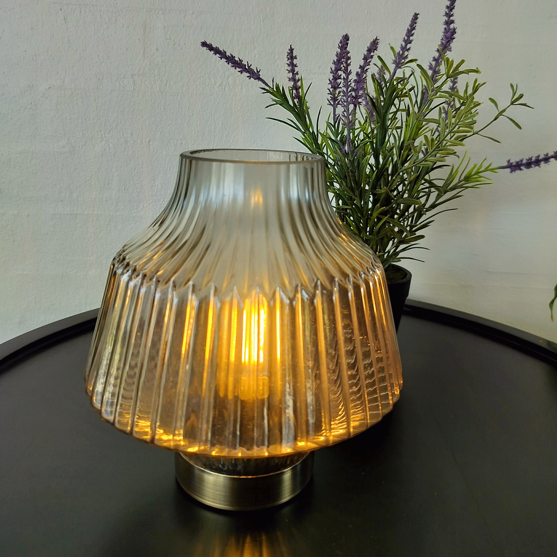 Speedtsberg - Bordlampe LED (til batteri) GRÅ Ø 17 x H 17 cm