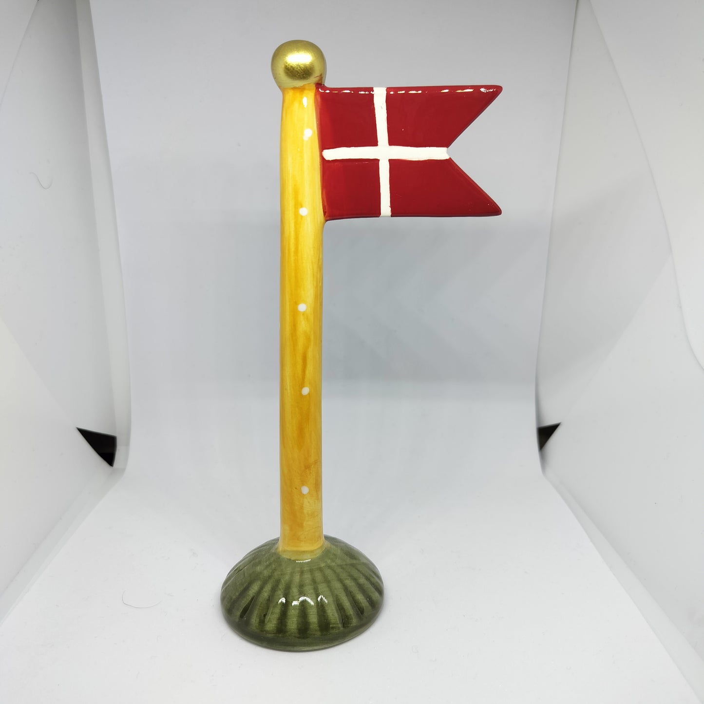 Speedtsberg - Keramik flag med striber eller prikker 9 x 6 x 19 cm
