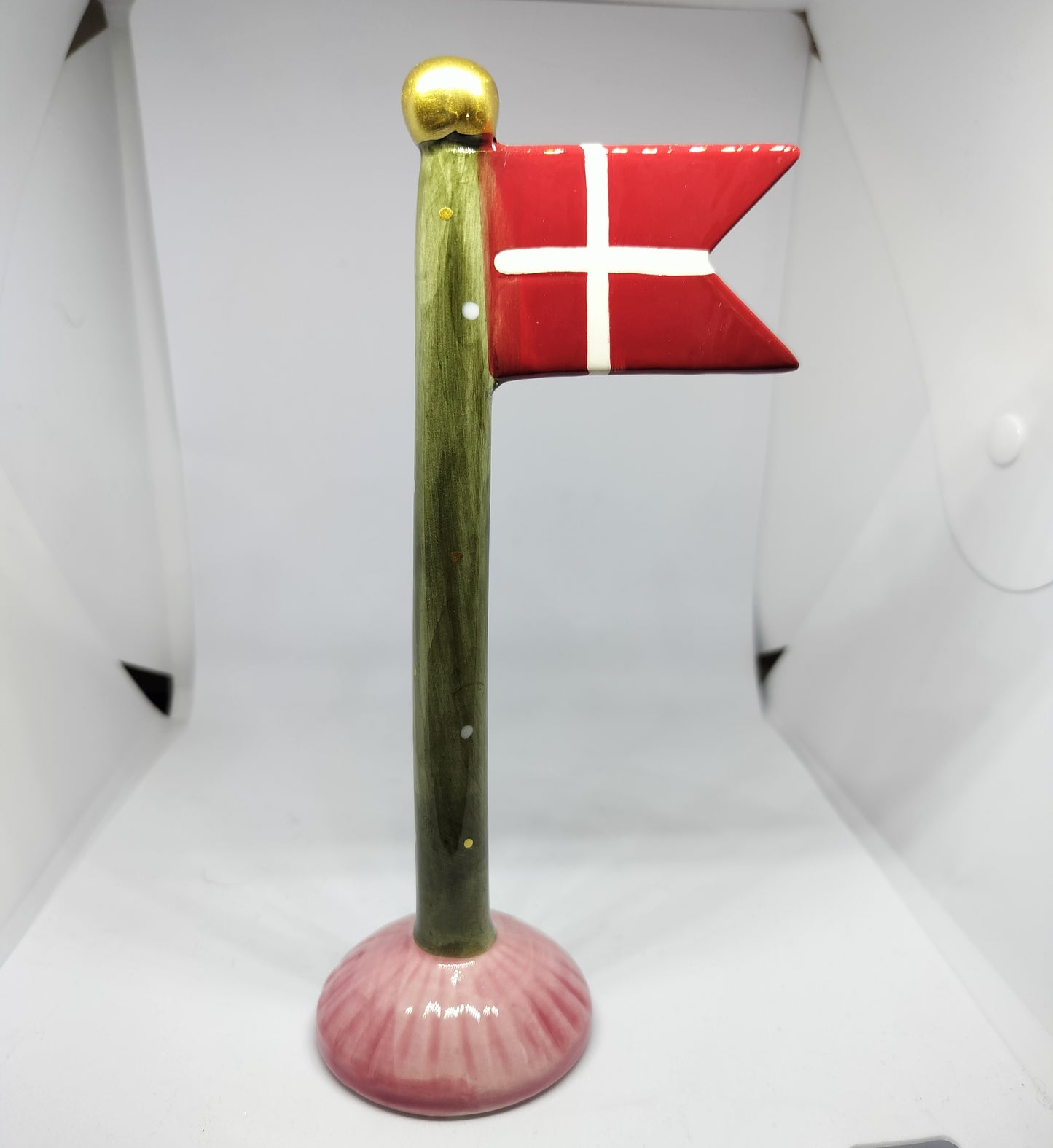 Speedtsberg - Keramik flag med striber eller prikker 9 x 6 x 19 cm