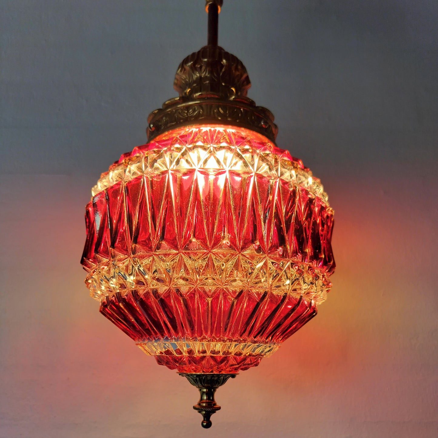 Secondhand - Måneskinslampe Ø 20 cm og H 40 cm