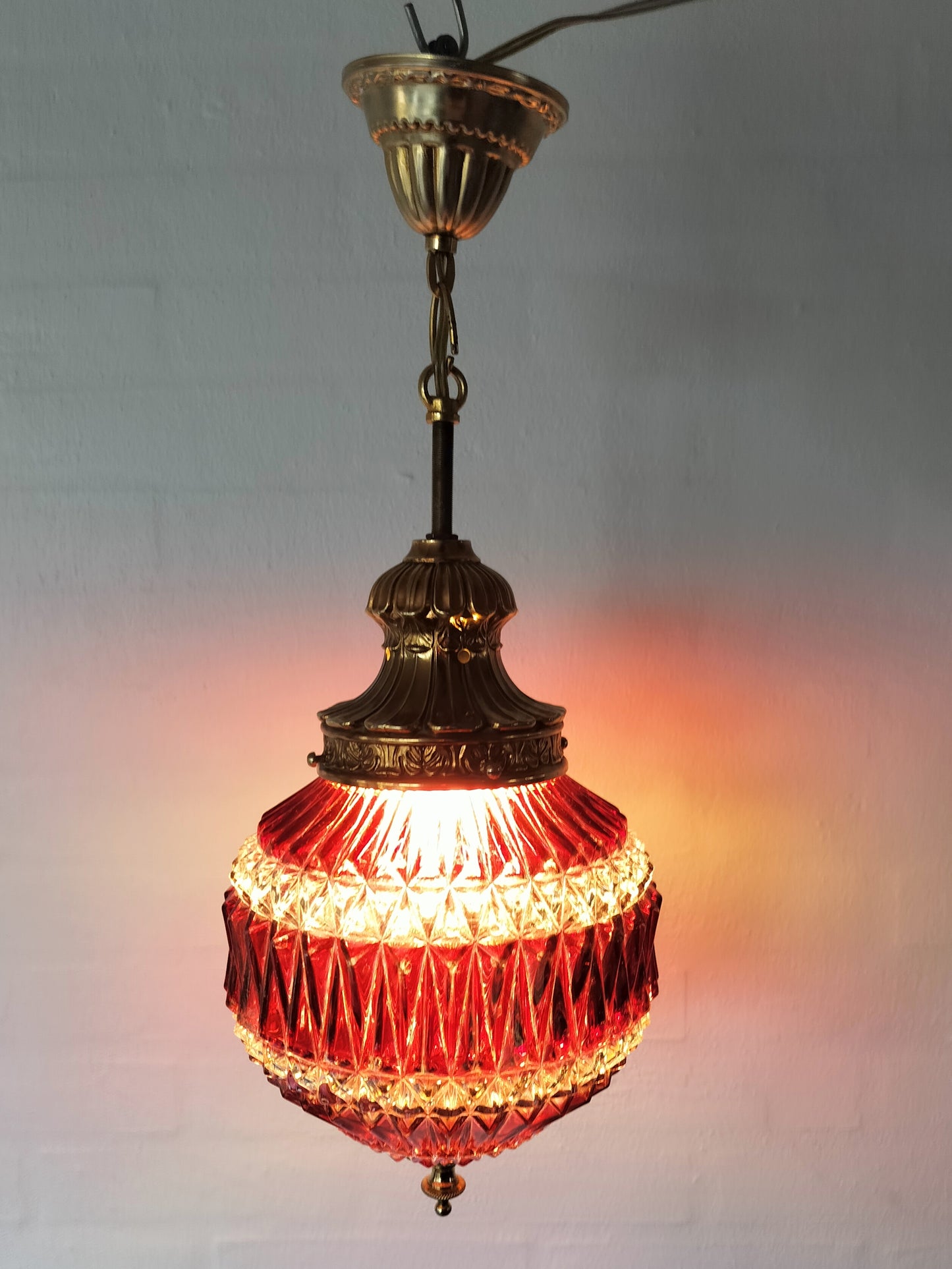 Secondhand - Måneskinslampe Ø 20 cm og H 40 cm