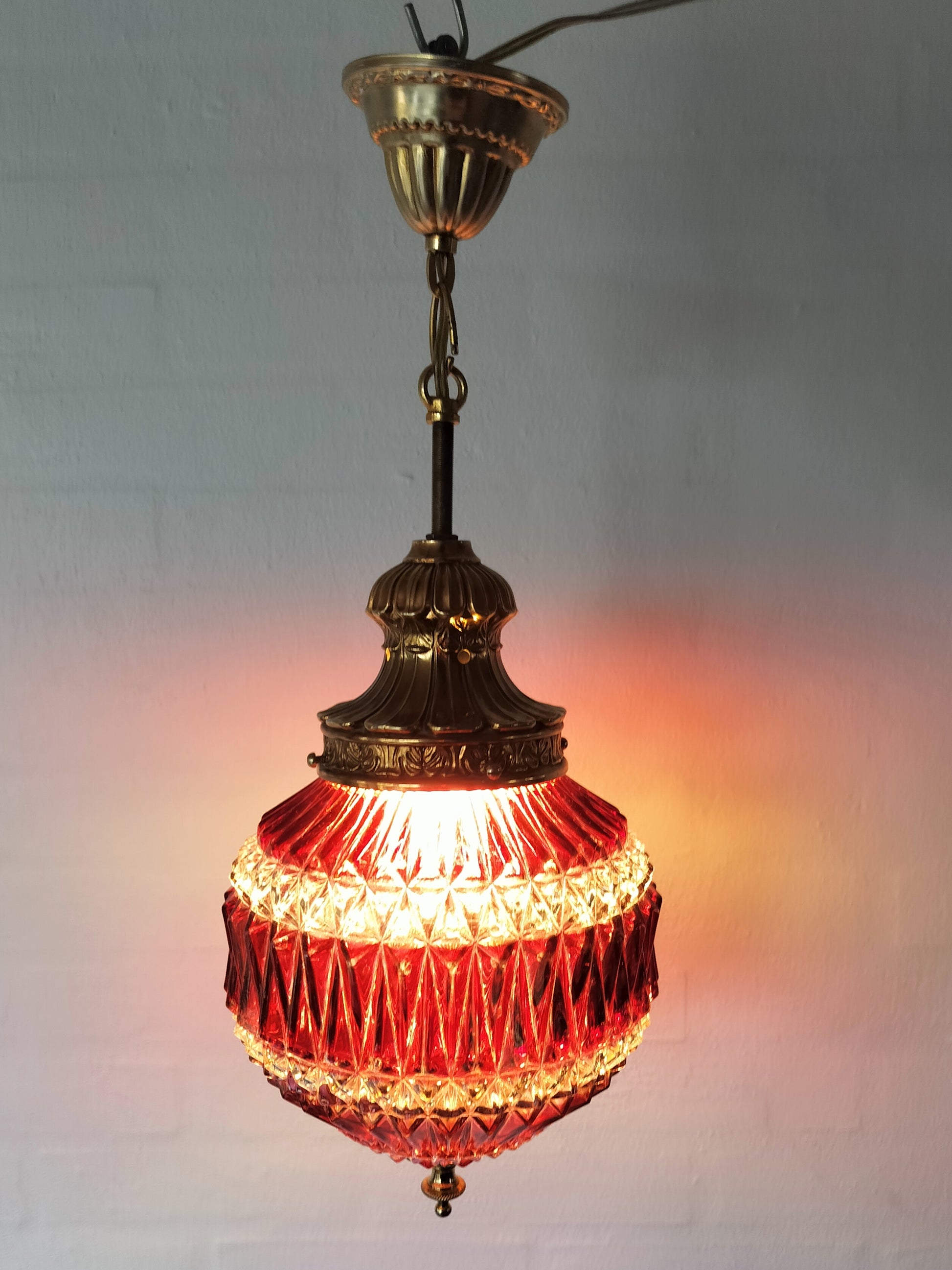 Secondhand - Måneskinslampe Ø 20 cm og H 40 cm