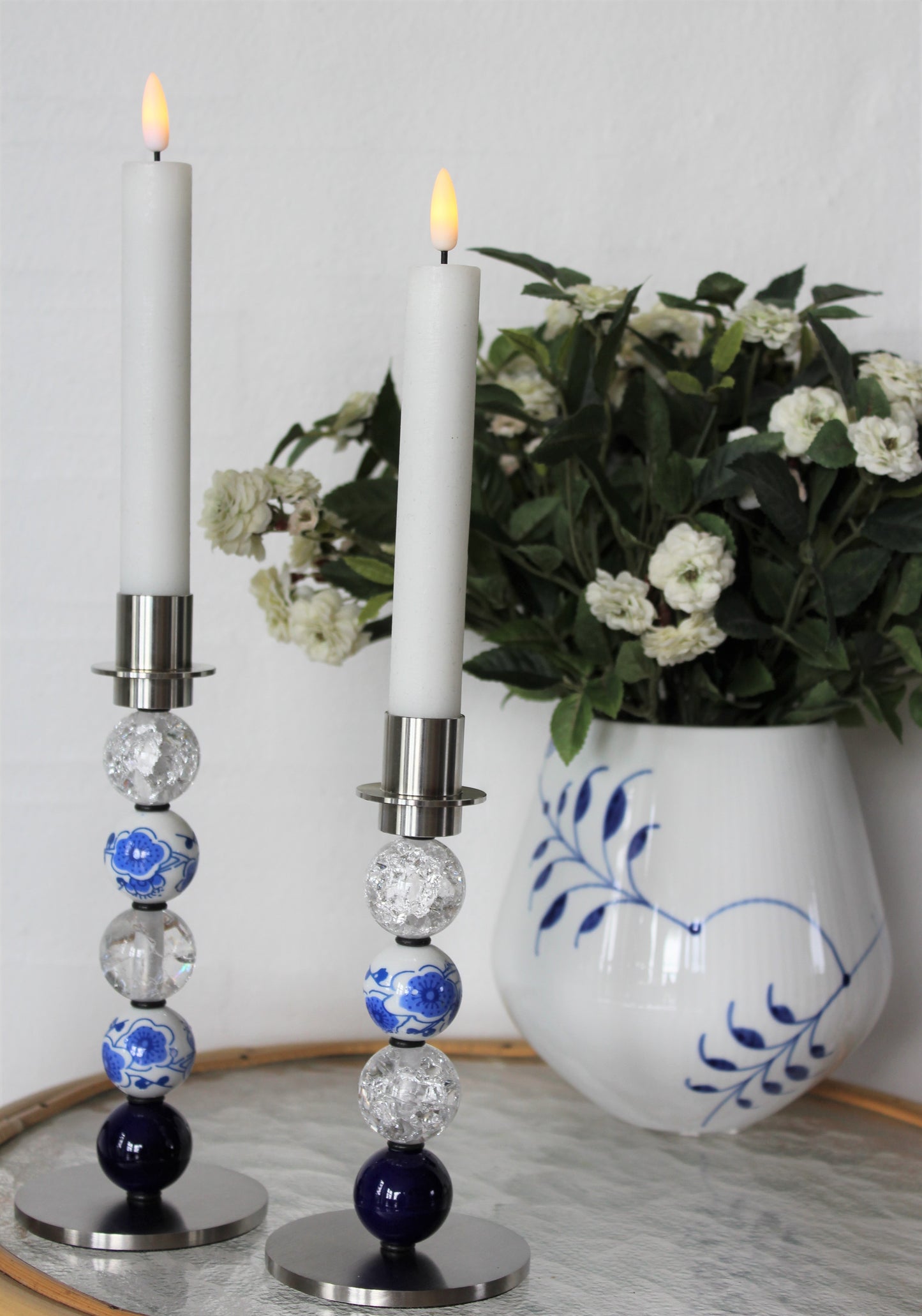 My candle - Lysestage sæt i stål, model 9127