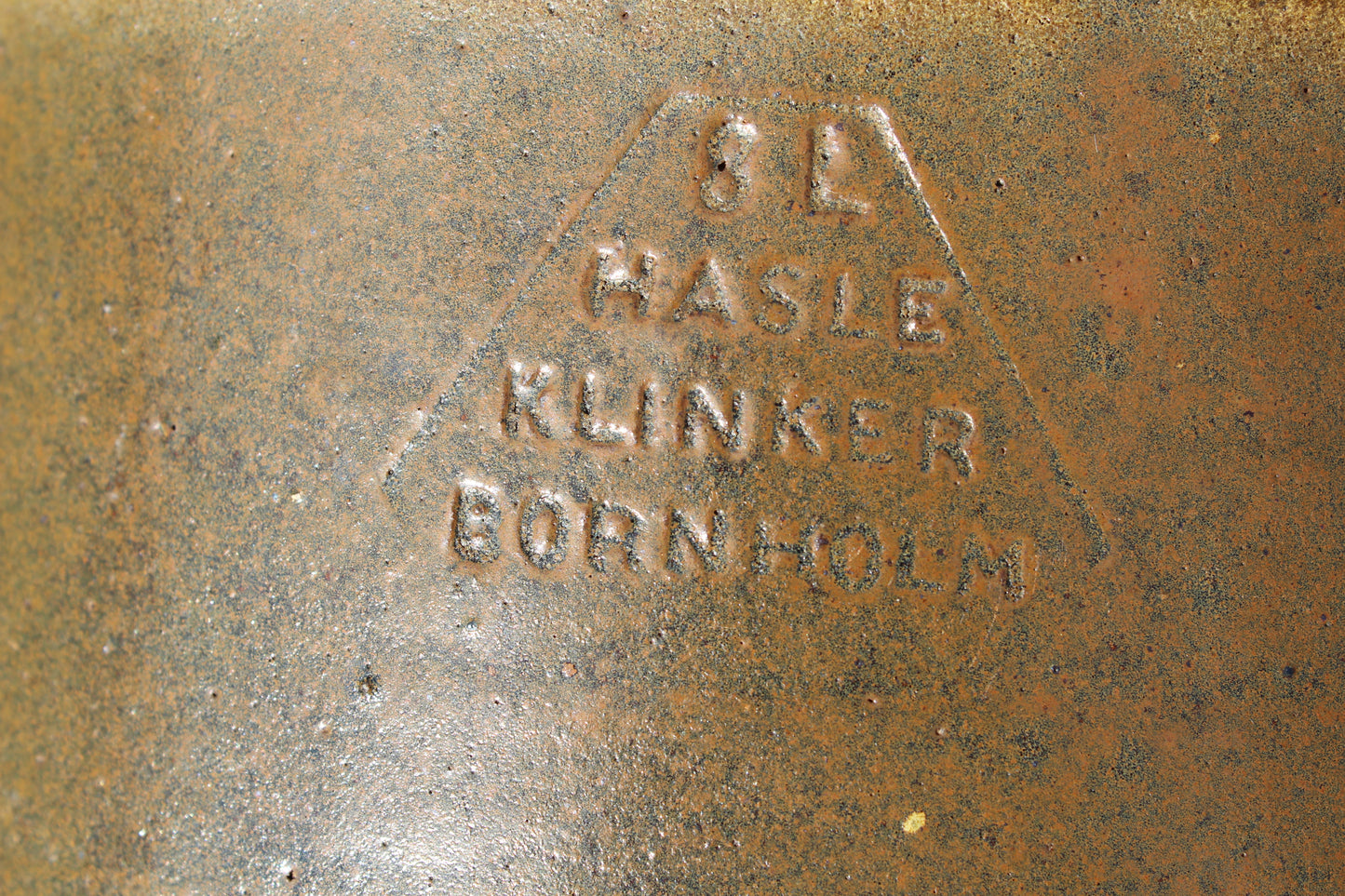 Secondhand - syltekrukke "8L Hasle klinker Bornholm"