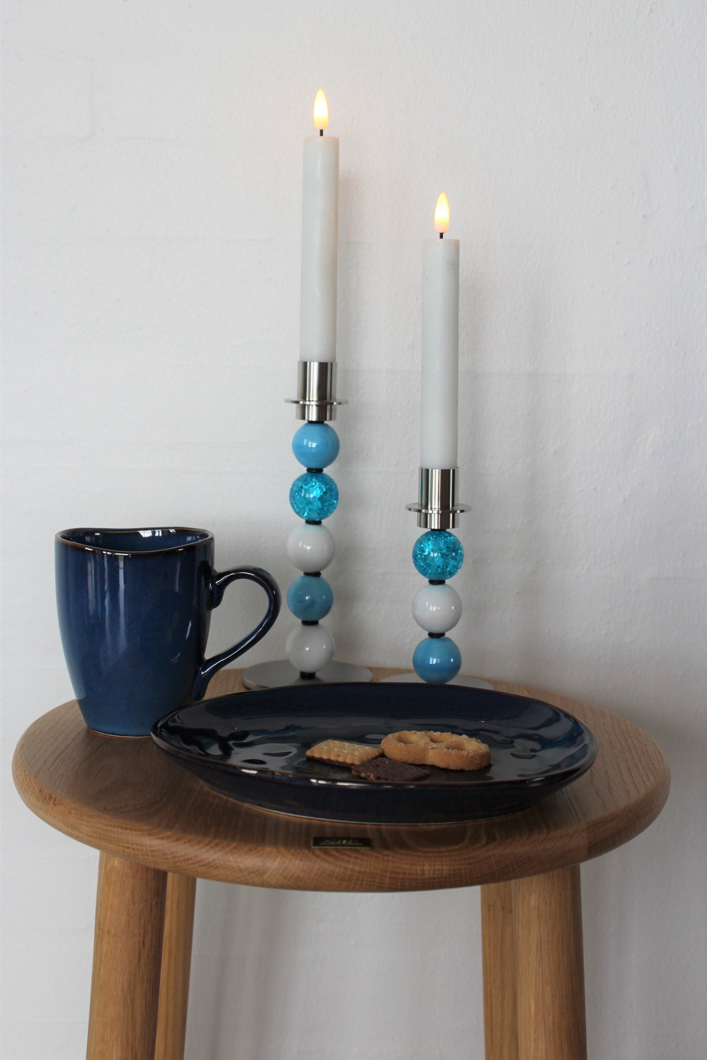 My candle - Lysestage sæt i stål, model 9132