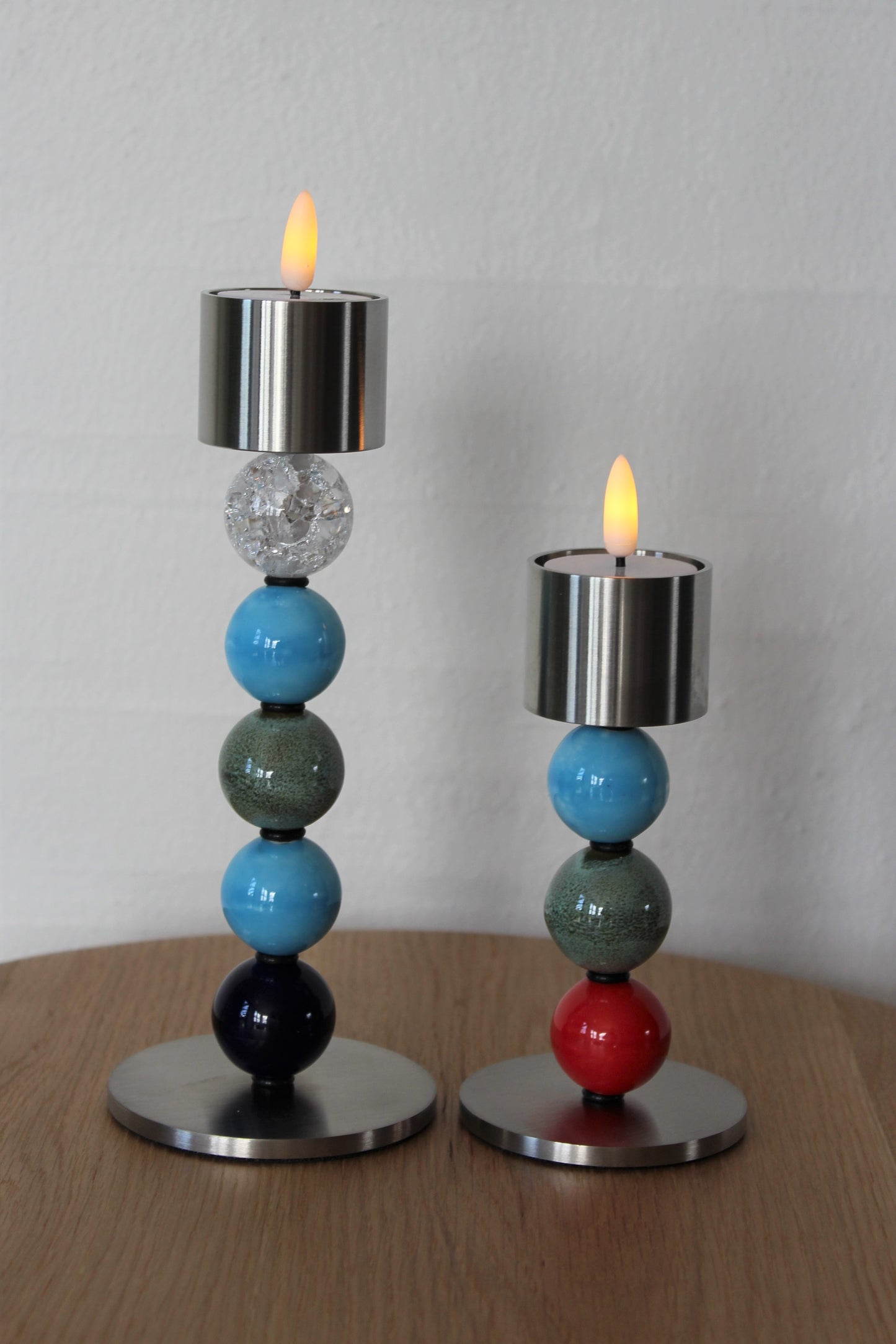 My candle - Lysestage sæt i stål, model 9131