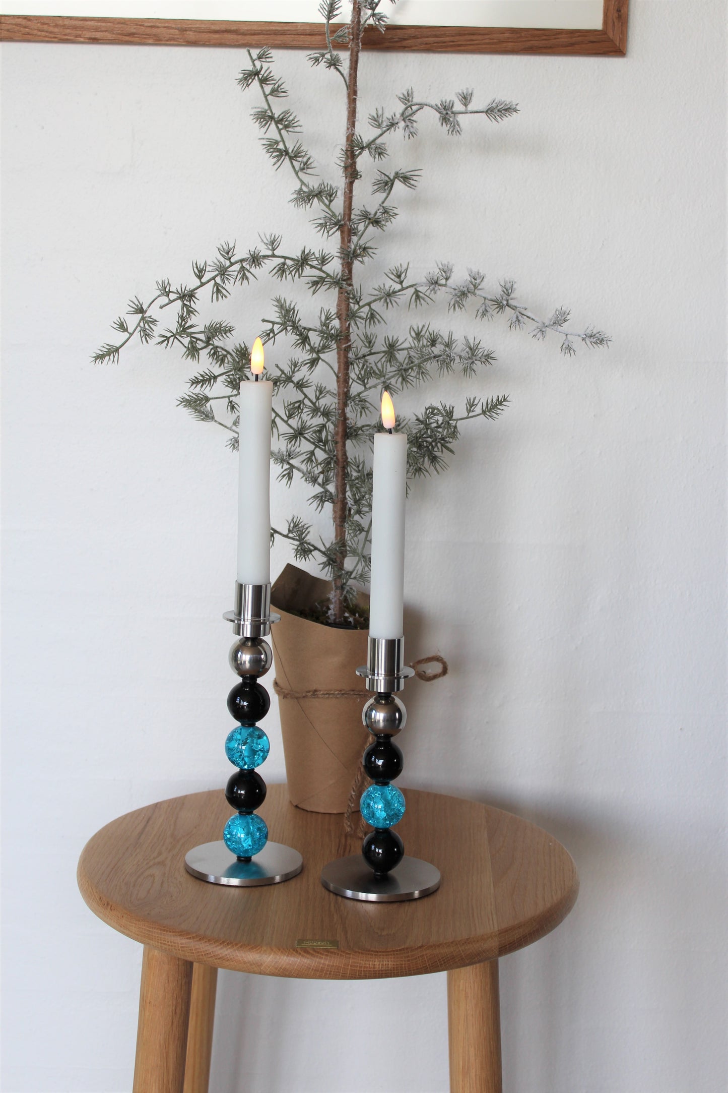 My candle - Lysestage sæt i stål, model 9134