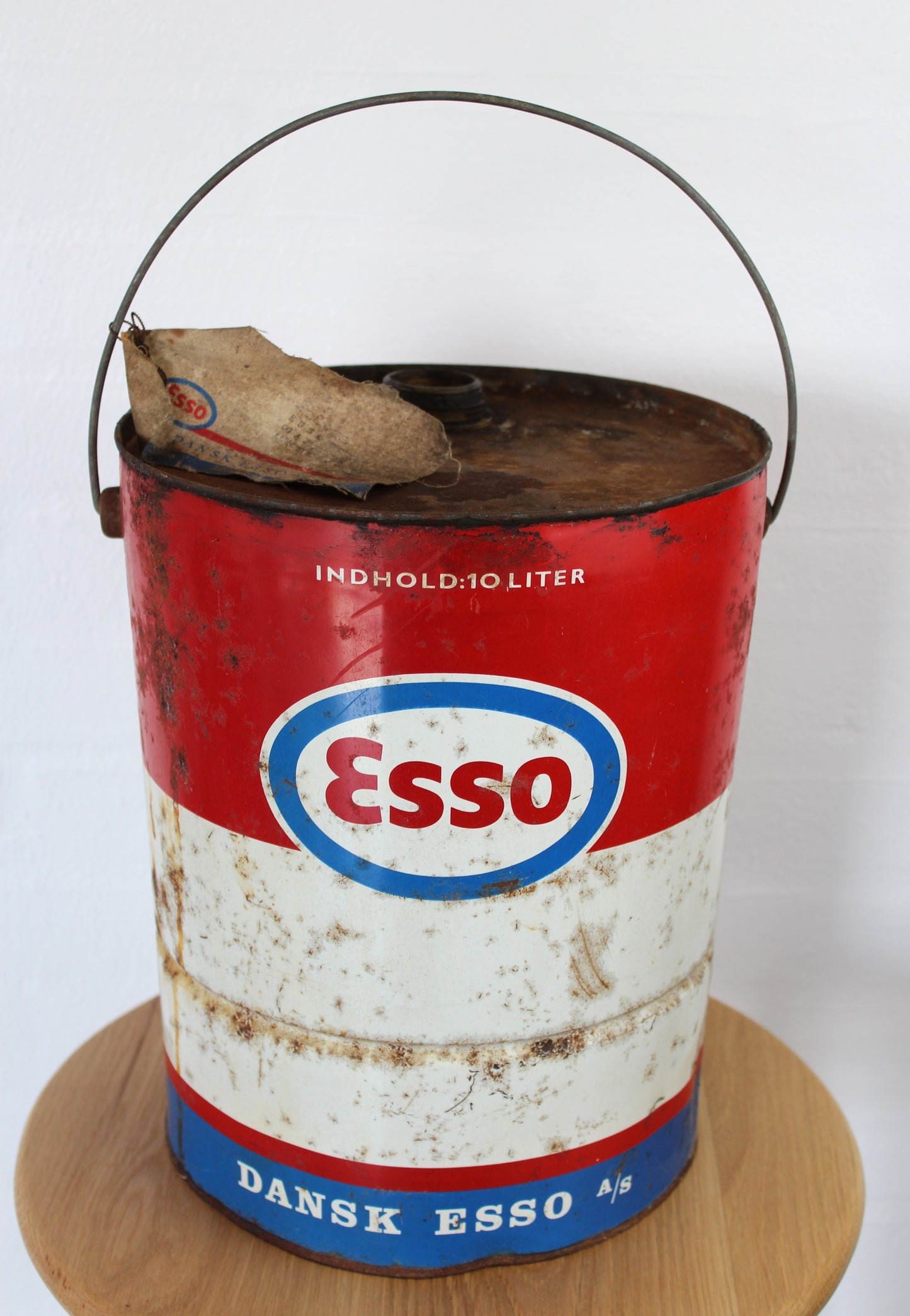Secondhand - Gammel Esso oliedunk