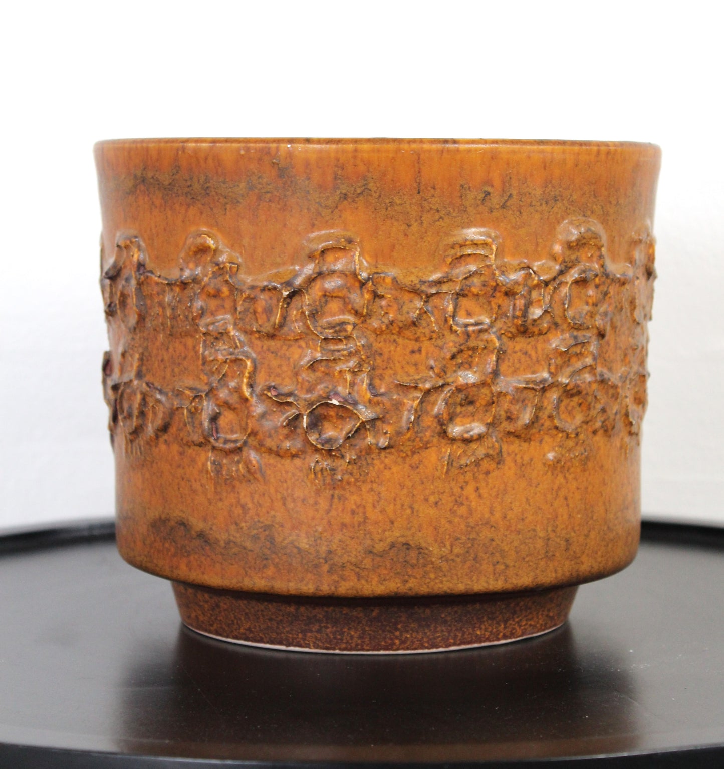 Secondhand - Stor potteskjuler i orange/brun (flere nuancer)