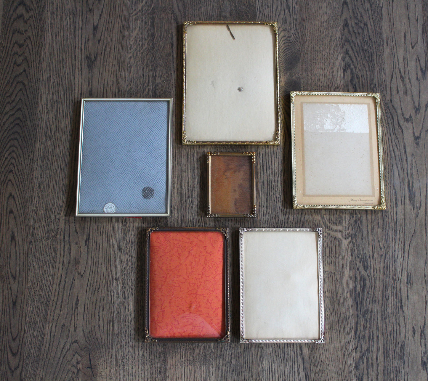Secondhand - gamle retro billedrammer, 6 stk