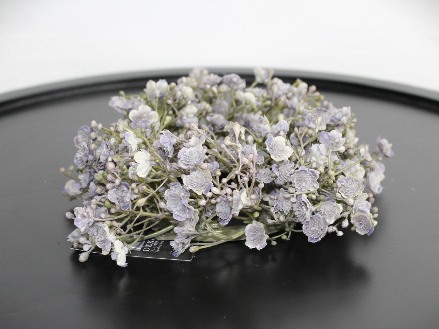 Deko Florale - 2 stk kunstige kranse Gypso (brudeslør), grå-lyslilla farve Ø 20 cm