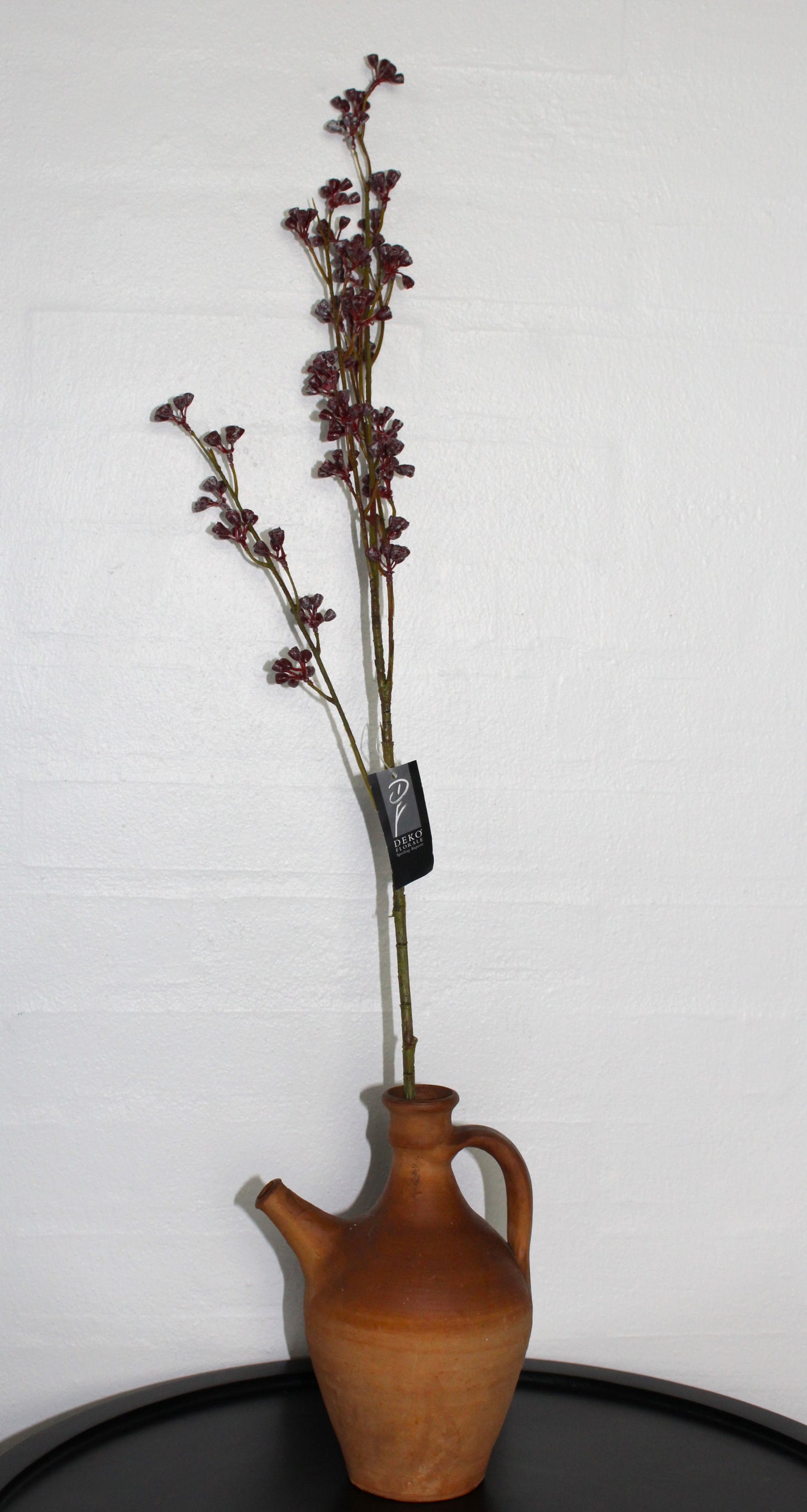 Deko Florale - 2 stk. kunstige stilke med små bær, H 78 cm, bordeaux farve