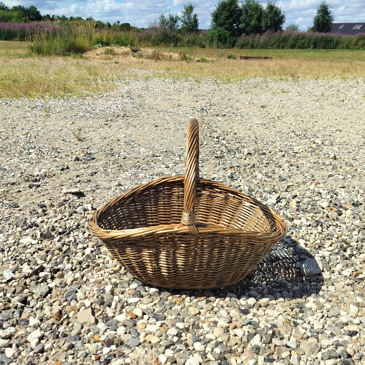 Kurv med hank på tværs (kollektionsprøve) L 44,5 x B 33 H 34 cm