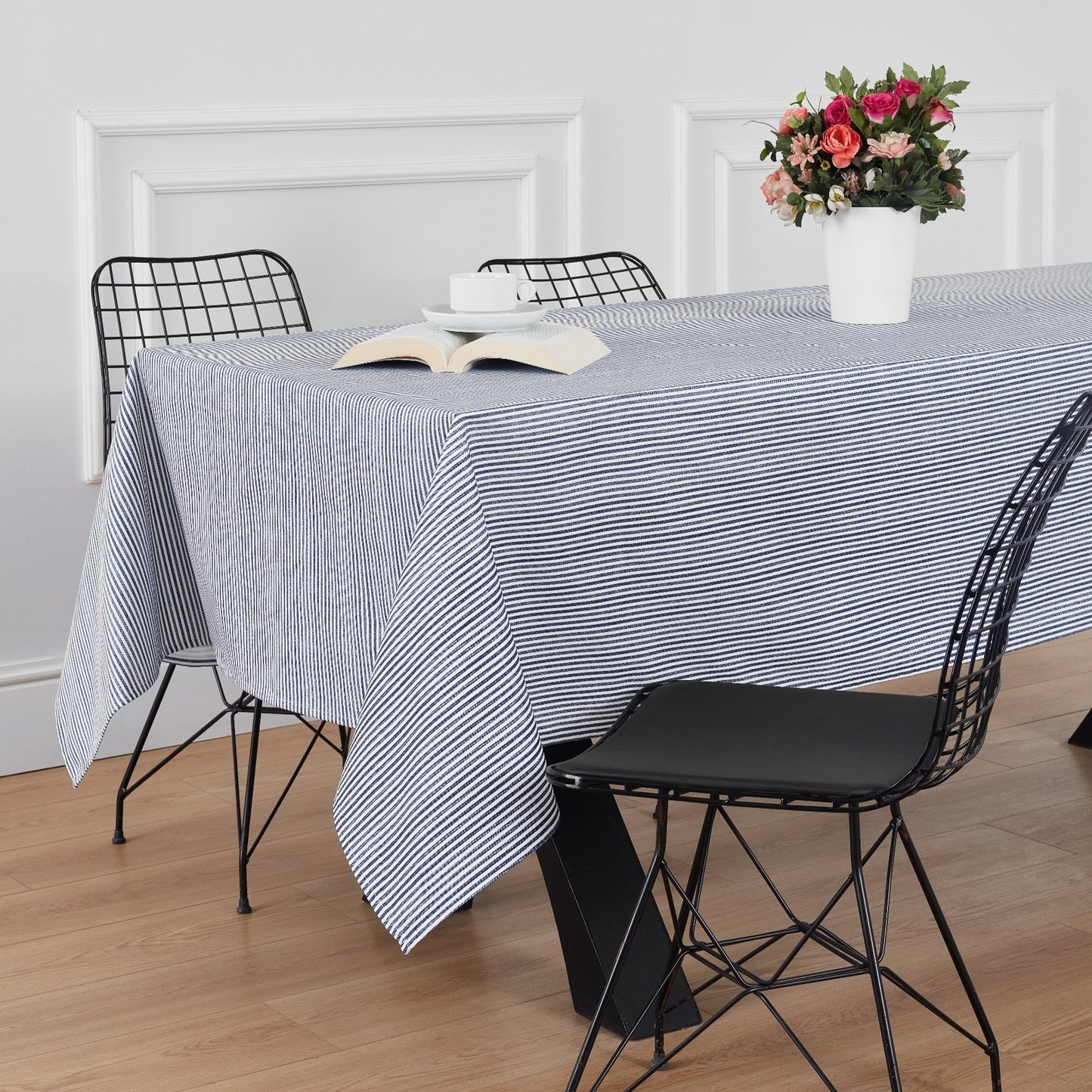 By Skagen - Dug, model Mille 150 x 300 cm (mørkeblå striber)