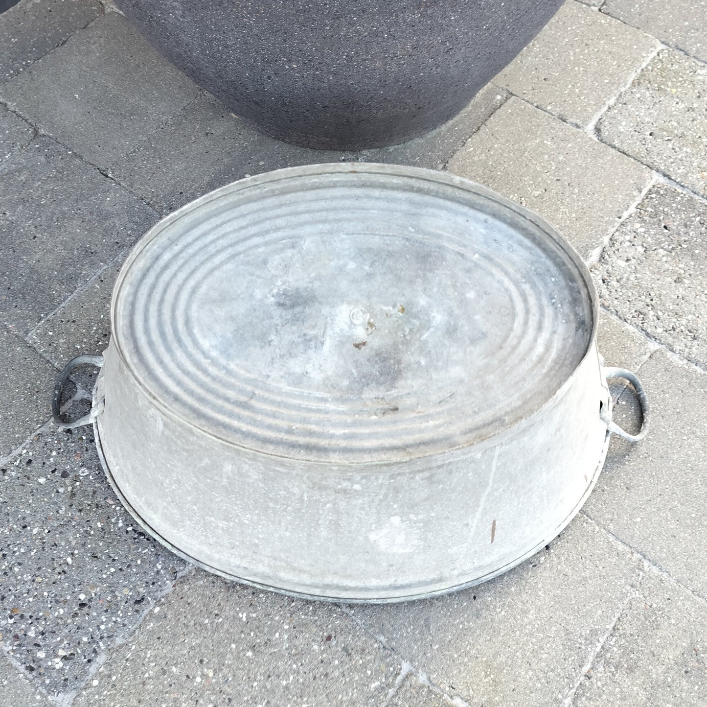 Secondhand - Glud og Marstrand zink balje L 69/80 x D 52,5 x H 27/29 cm