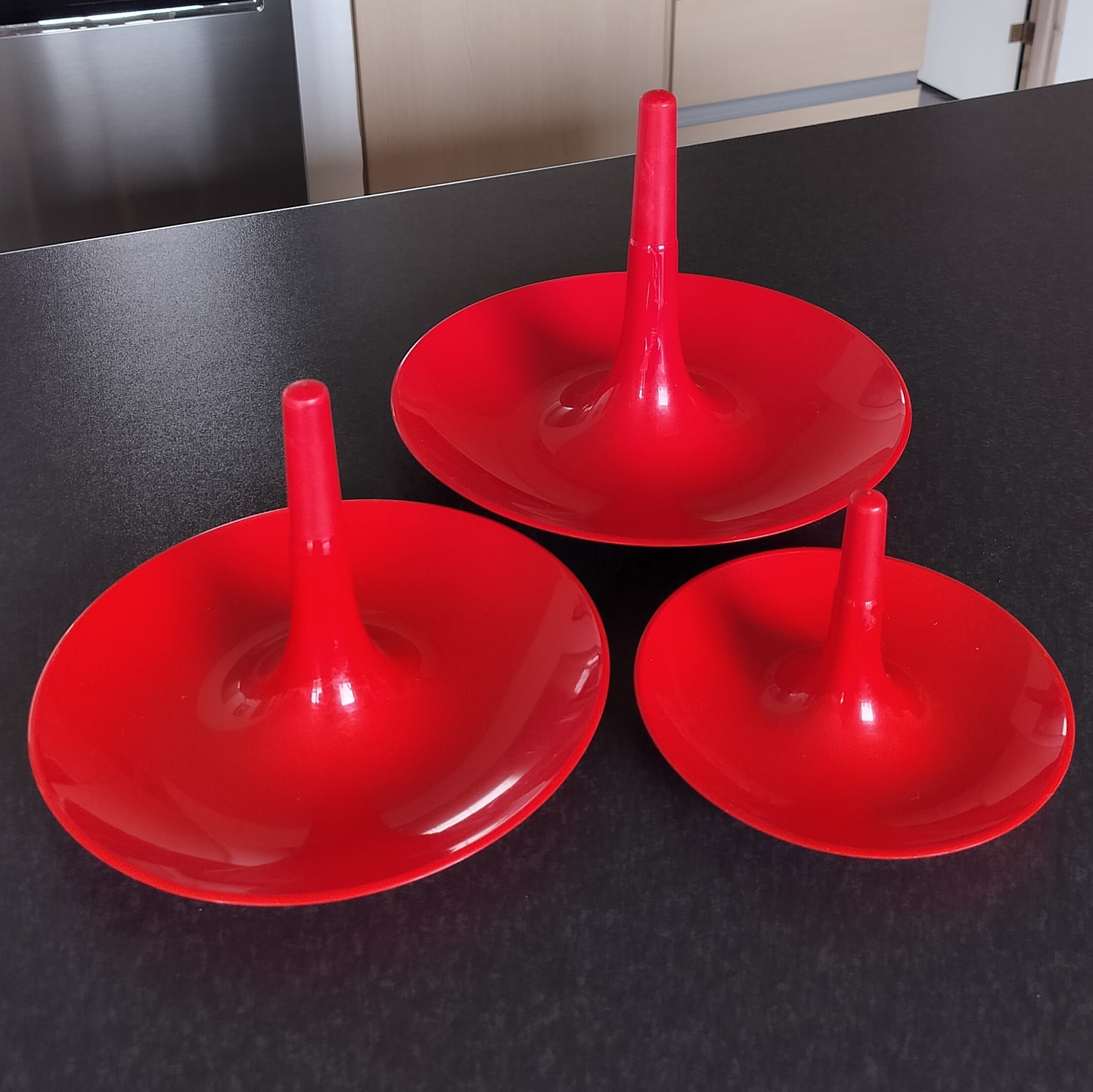 Secondhand - Koziol etagere/opsats RØD H 34 cm
