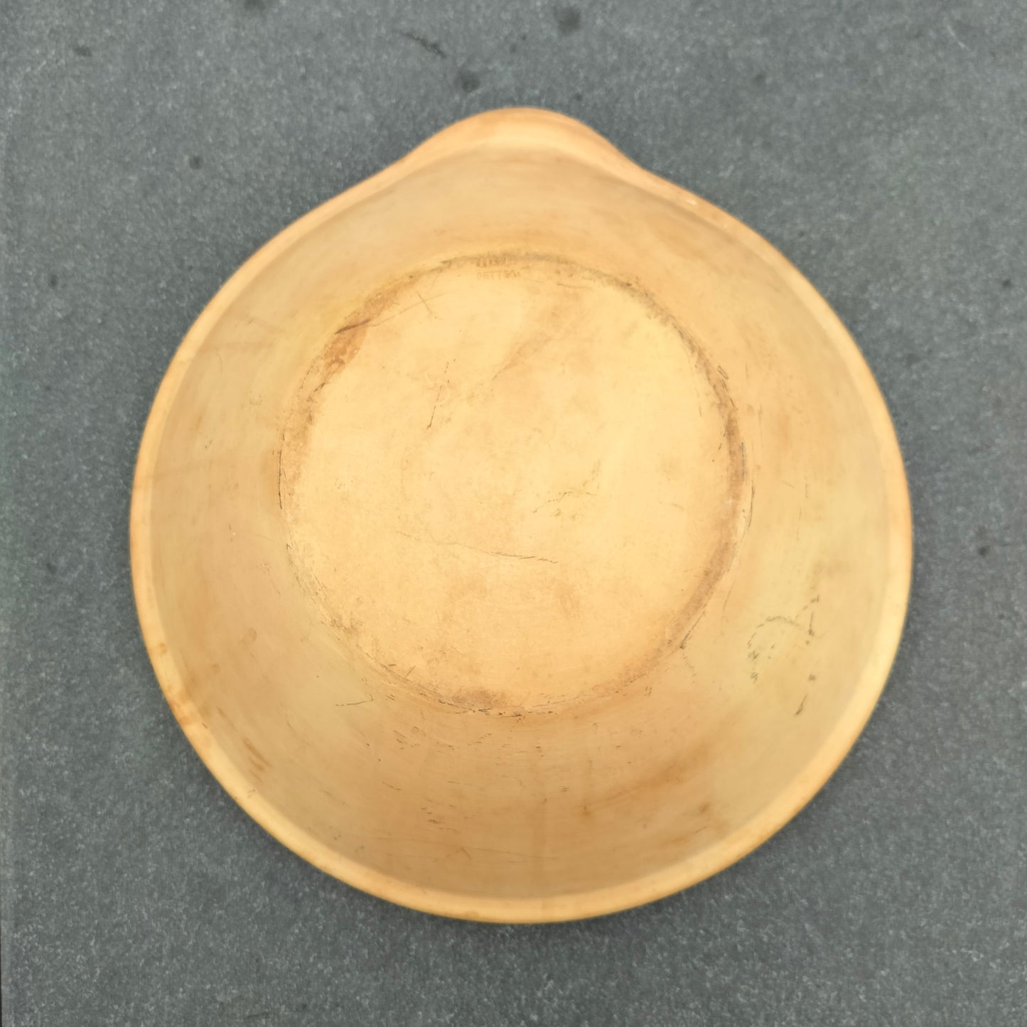 Secondhand - Lerfad glaseret indvendig Ø 36,5/38 x H 12 cm