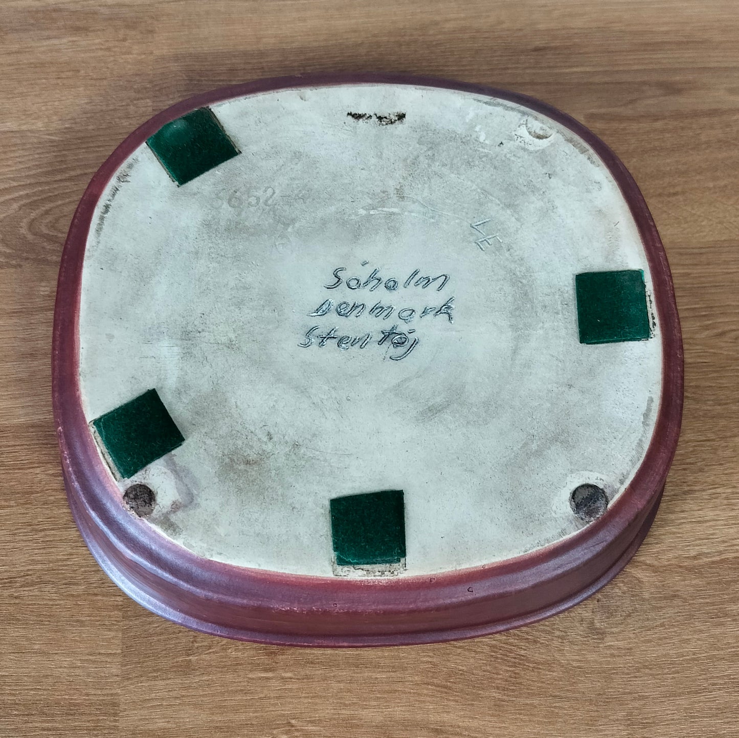 Secondhand Søholm keramik fad L 22,7 x B 20,8 x H 5,5 cm