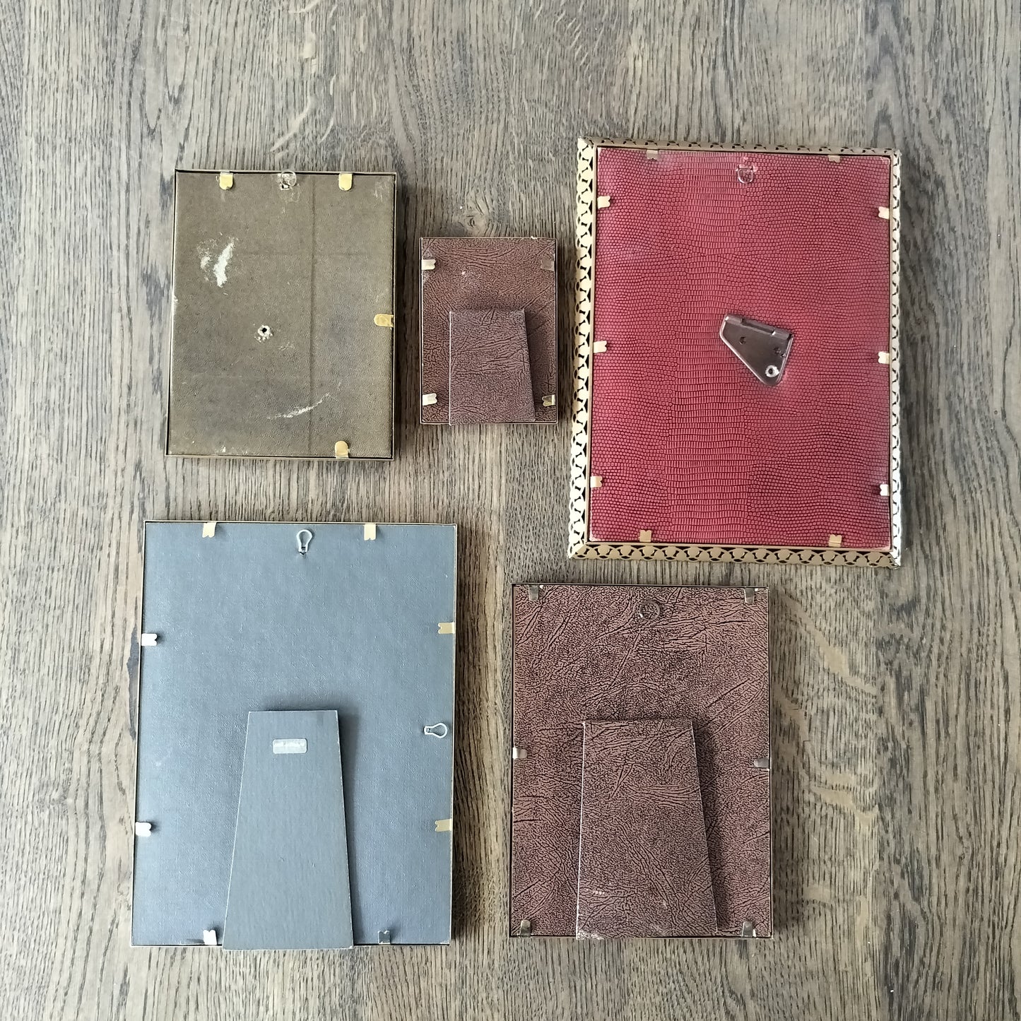 Secondhand - 5 stk. retro billedrammer (21)- bagside