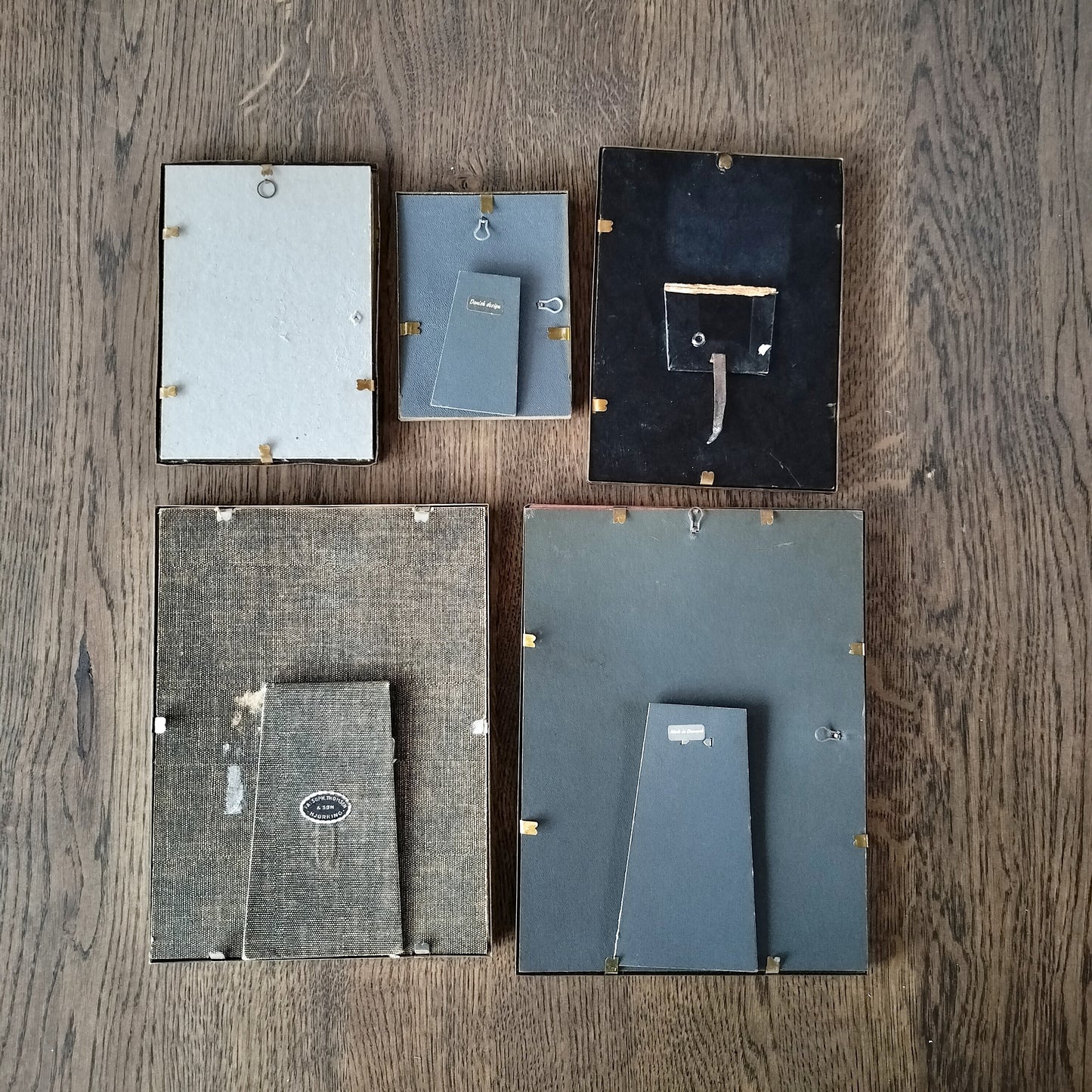 Secondhand - 5 stk. retro billedrammer (22)-bagside