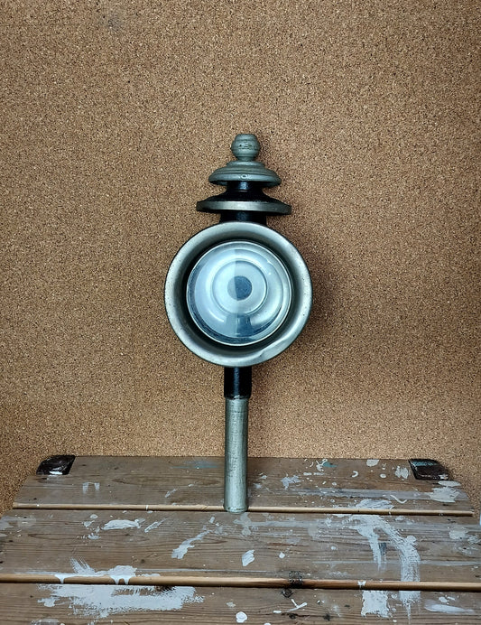 Secondhand - Gammel vognlygte (til stearinlys) - forfra