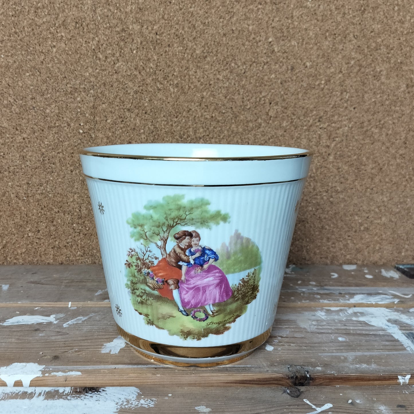 Secondhand - Potteskjuler fra Upsala Ekeby 'FORELSKELSE' Ø 17,5 x H 15 cm