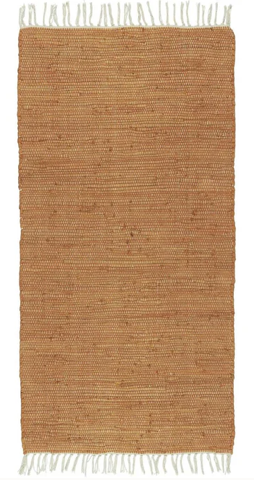 Ib Laursen - Gulvløber/kludeløber i rustfarve 60 x 120 cm