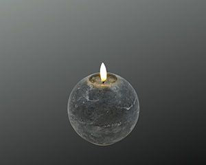 Deko Florale - Kugle LED lys, sort