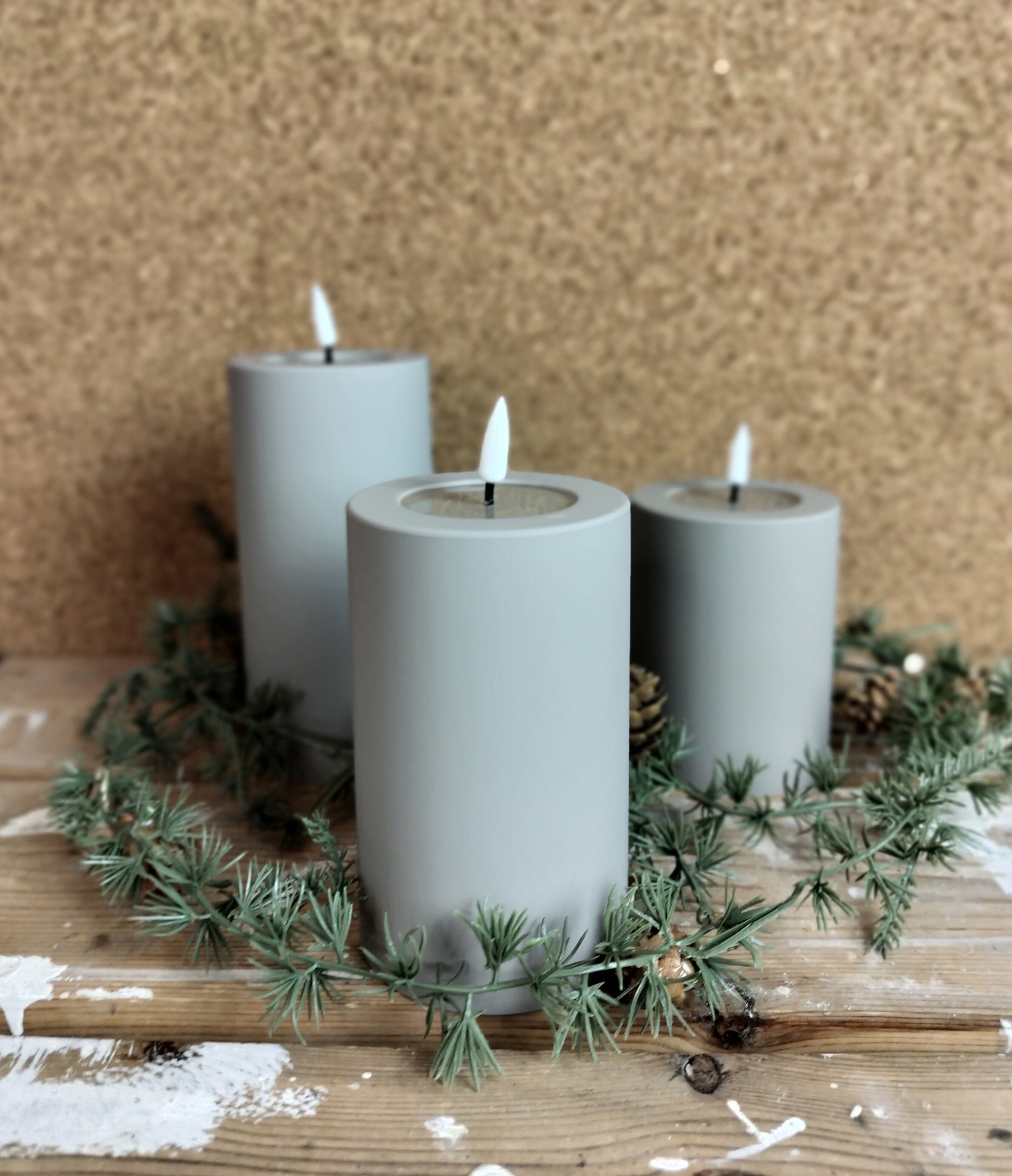 Udendørs Bloklys STØVET SAND 3 størrelser