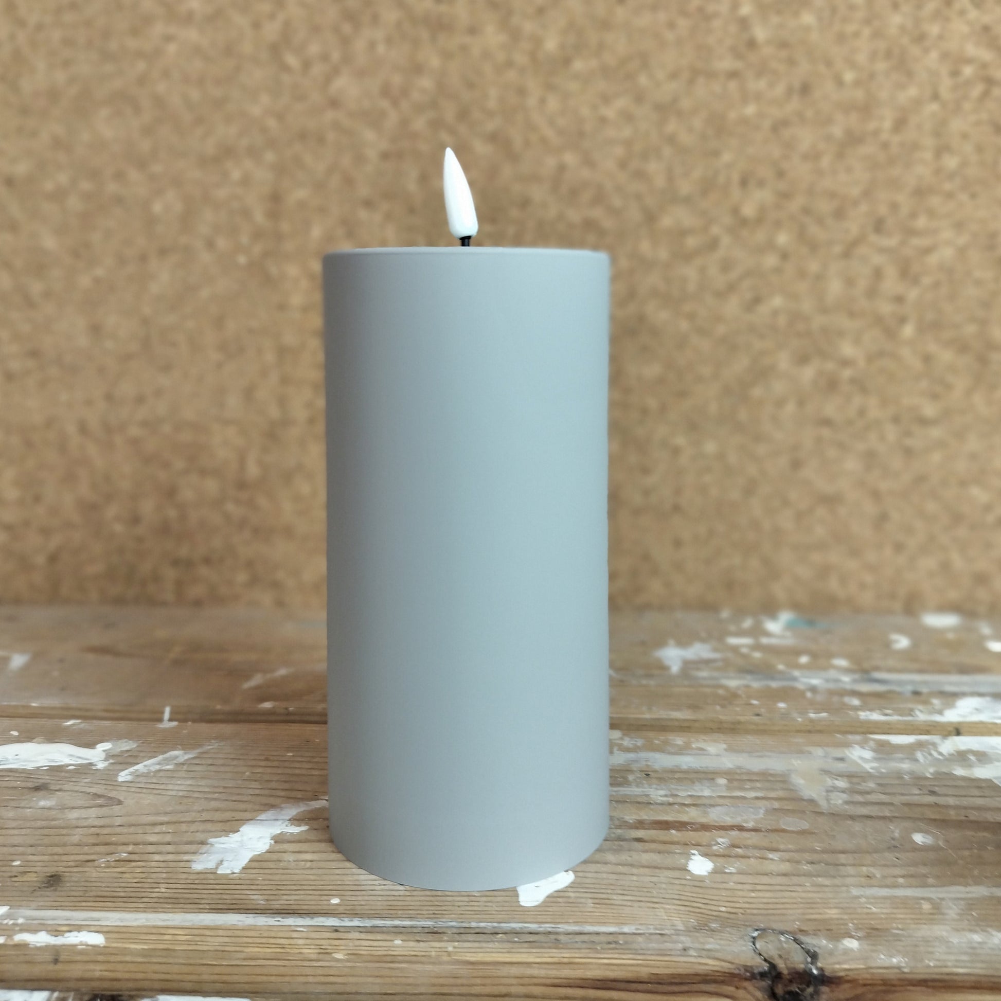 Udendørs Bloklys STØVET SAND Ø 7,5 x 15 cm